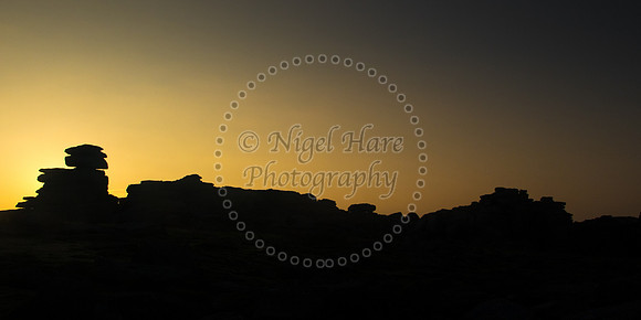 Dartmoor tor sunrise