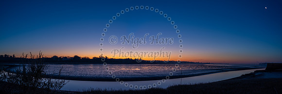 Peaceful estuary sunrise